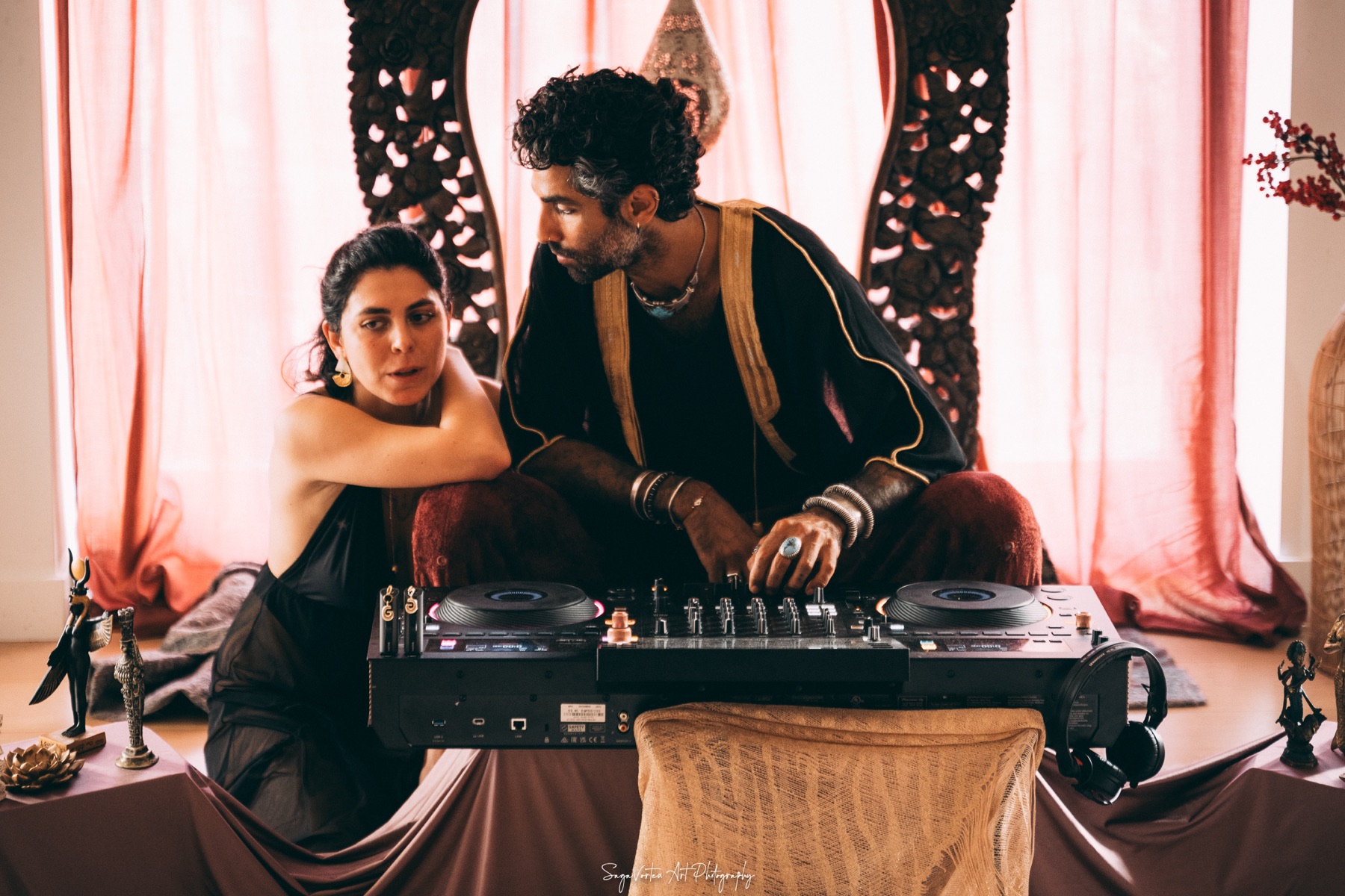 A Medicine Within temple night in Amsterdam, the altar and the music